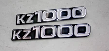 REPRODUCTION SIDE COVER EMBLEMS BADGES LOGOS SET FOR 1977 1978 KAWASAKI KZ1000