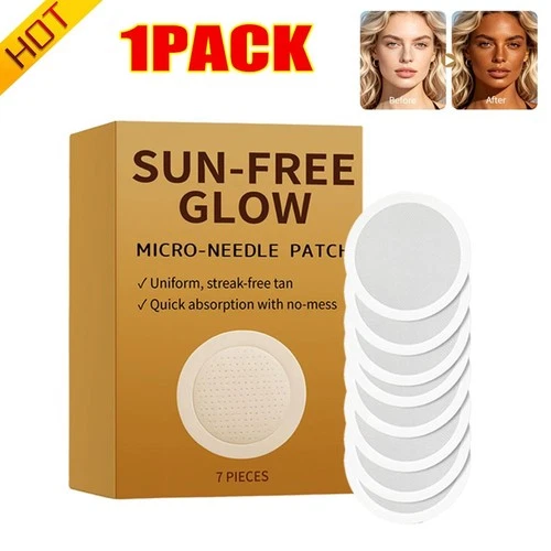 Sun-Free Glow Micro-Needle Patch, 2026 Natural Streak-Free Bronze Tan ~ 1-5BOX