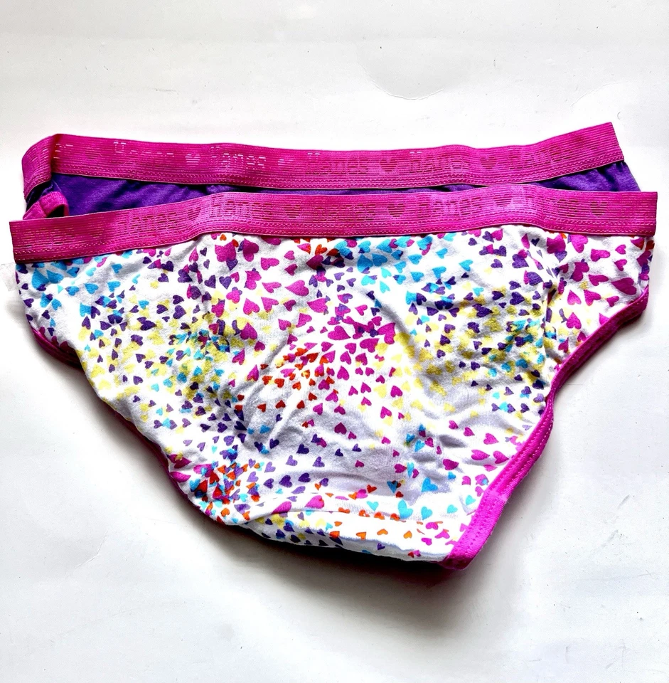 Ropa interior de bikini súper suave para niñas Hanes Originals, paquete de 4 lo último Foto 2 de 3