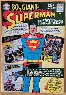 Superman #183 VG+ (4.5) 80 Page Giant G-18! DC Comics 1/66