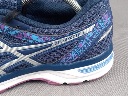 Asics Gel Excite 4 Damenschuh Größe 11 Laufen Gehen Freizeit T6E8N blau Zug Fitnessstudio - Bild 4 von 20
