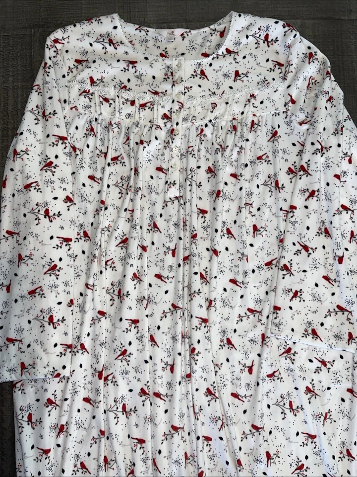 Lote De 2 Camisones Invierno Navidad Vacaciones 4XL Camisón + Bata Pullover Foto 2 de 4