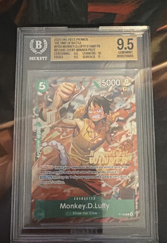 Monkey.D.Luffy (OP16 Release Event Winner) graded BGS 9.5 for sale on eBay