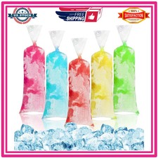 100 MAQIHAN Disposable Ice Candy Bags 4x12 Plastic Bolis Ice Pop Maker Pouches