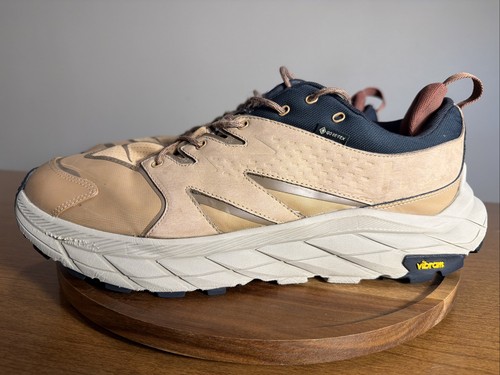 Hoka Anacapa Low GTX Mens 14D Shoes Brown Leather Trail Running Hiking Shoes