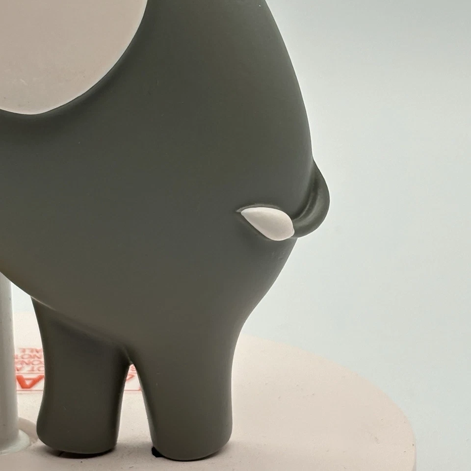 Lâmpada de coração de cordeiro e hera elefante e ouro base rosa para quarto de criança ou bebê - Imagem 4 de 4