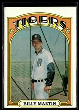 1972 Topps Billy Martin EX Set Break #33