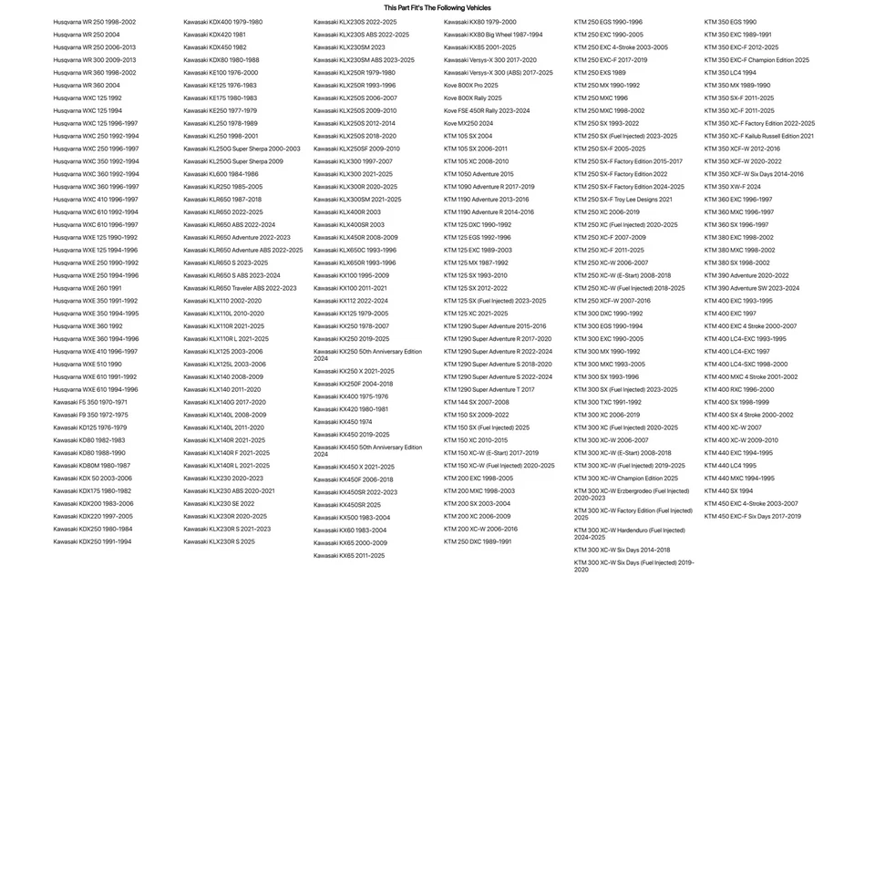 Tusk 滑板泡沫黑色 3⁄4 英寸 x 11 英寸 x 12 英寸 适用于 YAMAHA XT125 1982 - 1983 — 第 4/4 张图片