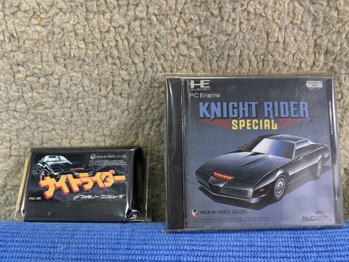 Knight Rider PC Engine and Famicom Game Cartridge Set Japan Retro Games ...