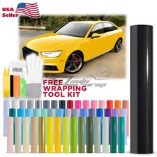 High Gloss Glossy Car Vinyl Wrap Sticker Decal Sheet Film Adhesive Air Release