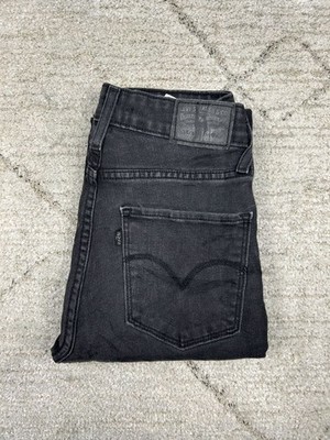Levi's Damen Jeans Schwarz W26 L32 | 721 High Rise Skinny | Größe FR36 | Sehr Gut 
