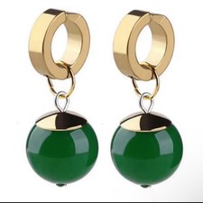 Dragon Ball Z Potara Fusion Earrings | clip on hoops DBZ anime manga Cosplay UK