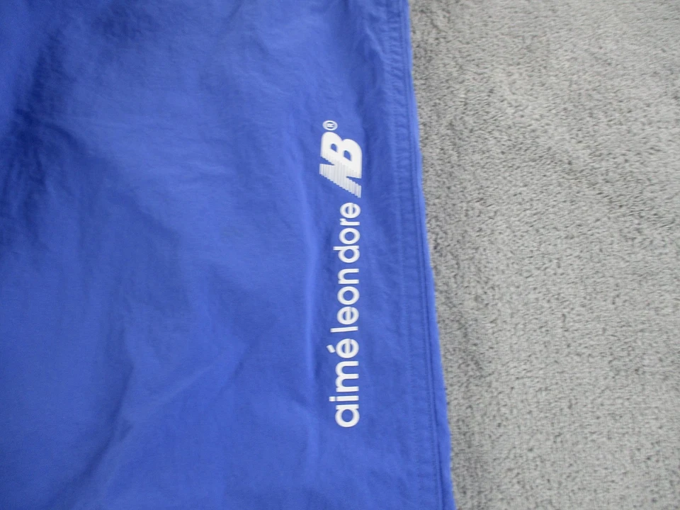 Aime Leon Dore New Balance Pants Mens Medium Blue Nylon Track Warm Up Joggers - Image 2 of 4