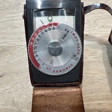 Vintage Sekonic Auto-Lumi Model 86 Light Meter w Leather Case, UnTested