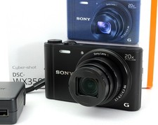 MINT SONY Cyber-shot DSC-WX350 Black Digital Camera English OK 2071