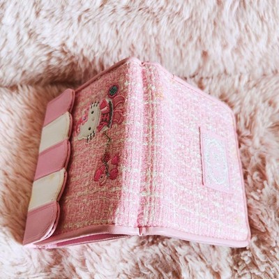 Hello Kitty 2004 Poodle Tweed Wallet Rare Overseas Limited Edition