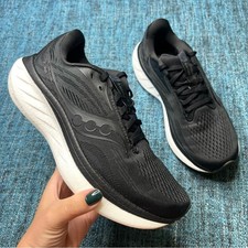 Saucony Ride 18 Running Shoes in Black White Gum Women's Size 8 Sneakers