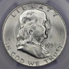1959-D 50c Franklin Half Dollar - PCGS MS 65 FBL