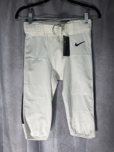 NWT Nike Football Vented Pants Tights White Black 845930-106 Mens Size Small