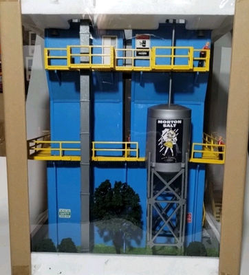 #ad Menards O Gauge Morton Salt Factory 279 3847 Model Train New In Box $175.00