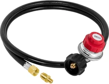 0-20 PSI Adjustable Propane Regulator with Hose 5 Ft Gas Burner Replacement Kit