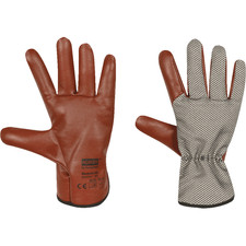 12- Durable Cotton Nitrile Coated Gardening Construction Landscape Gloves LARGE