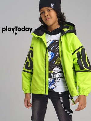 Teen Windbreaker  Play Today  with cotton. Jacket Size M Fits Up to 5'4'' 164cm