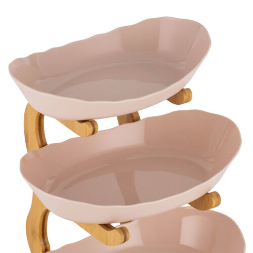 3-Tier Serving Bowls with Stand, Snack Dessert Cake Tray Plate Rack for Wedding - Picture 6 of 23