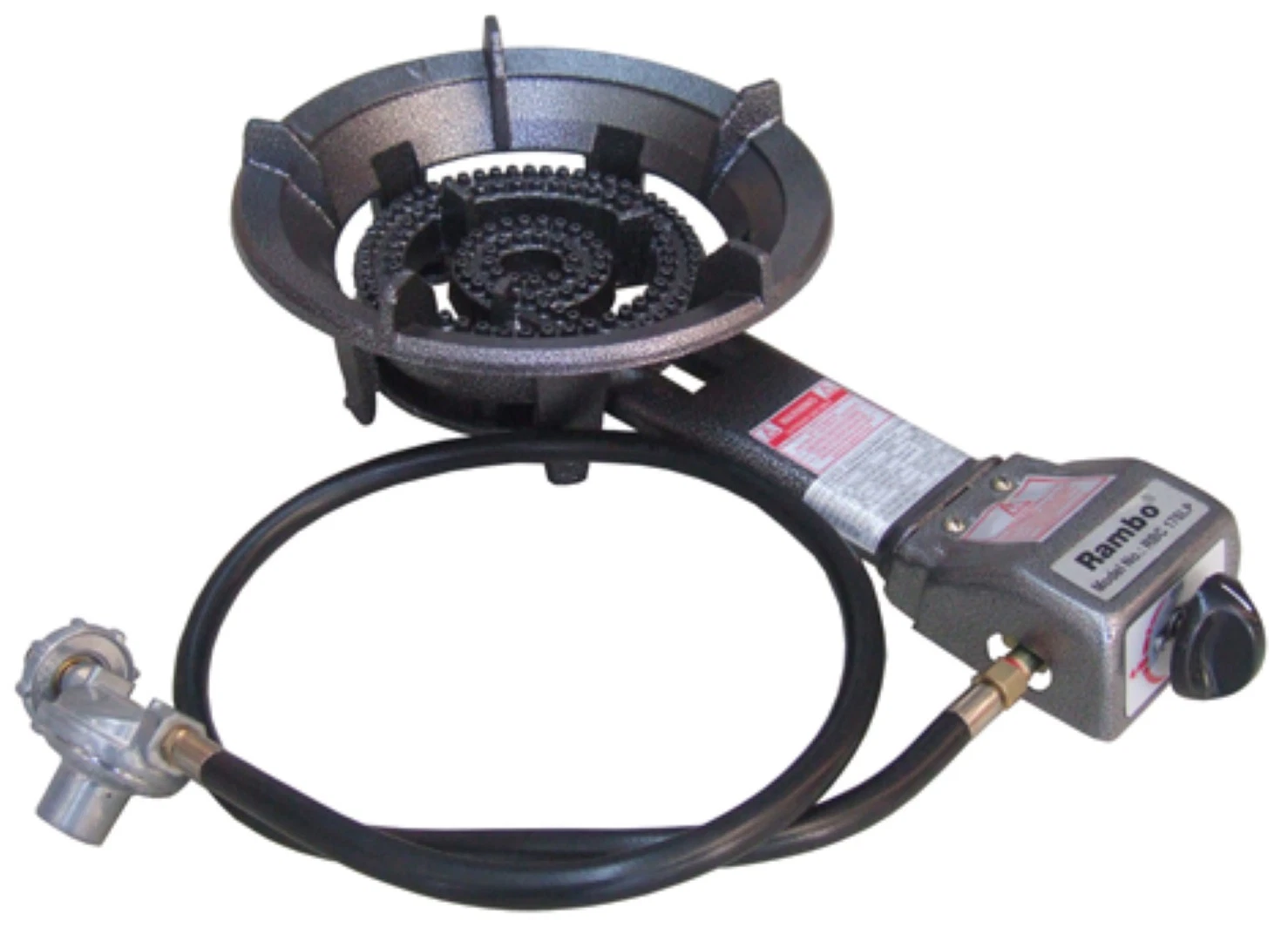 2 Ring LPG Wok Gas Burner Piezo Ignition 32 mj/hr Stove Camping