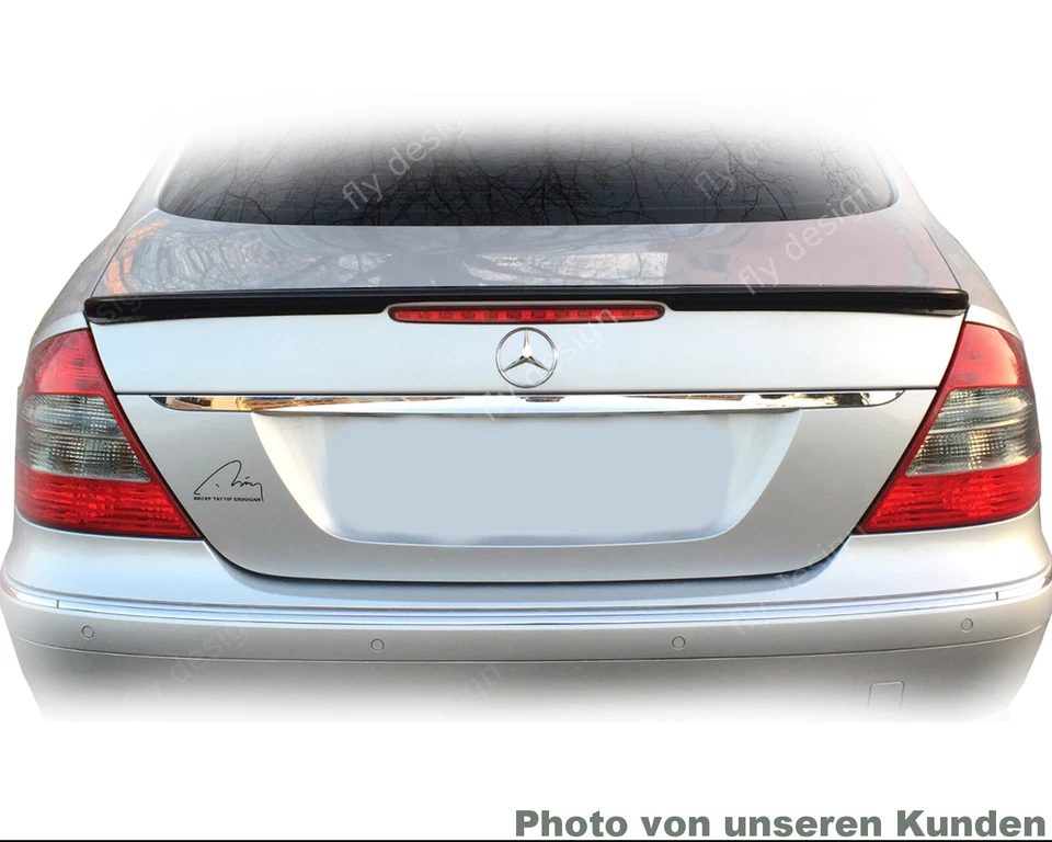 Car spoiler suitable for Mercedes W 211, paint black, suitable for dynamic Tu - Image 4 of 4