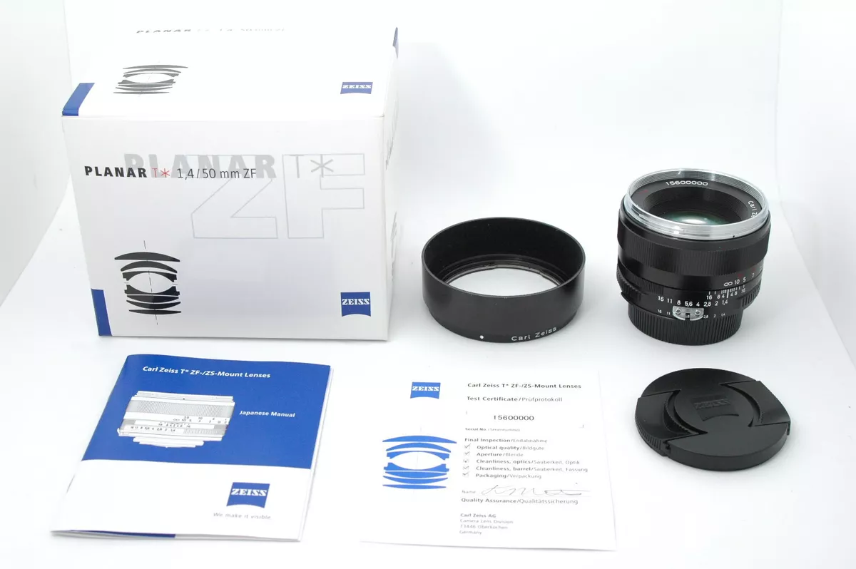 [Top MINT S/N xxx00000] Carl Zeiss Planar T* 50mm F1.4 ZF Lens For Nikon F  JAPAN
