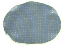 Umberto Algodon Gray Yellow Dot Silk Pocket Round - $75 Retail New