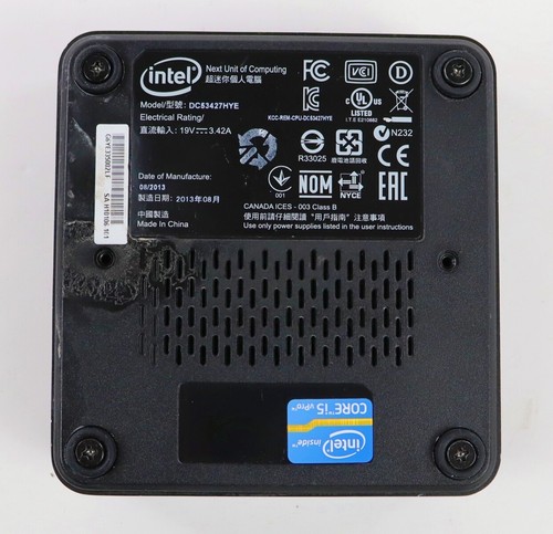 Intel NUC DC53427HYE i5-3427U 1.80GHz 8GB RAM DDR3 Mini PC Needs SSD - Afbeelding 7 van 7