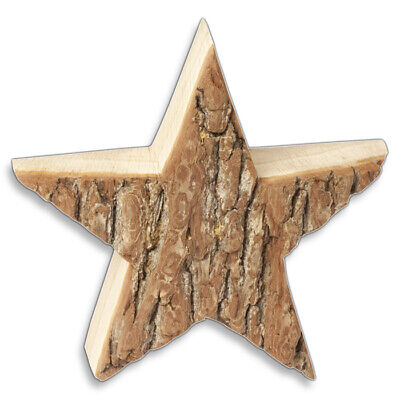 ab 14,79 € Großer Stern mit Rinde aus Erle Weihnachtsdeko Adventsdeko 22 cm