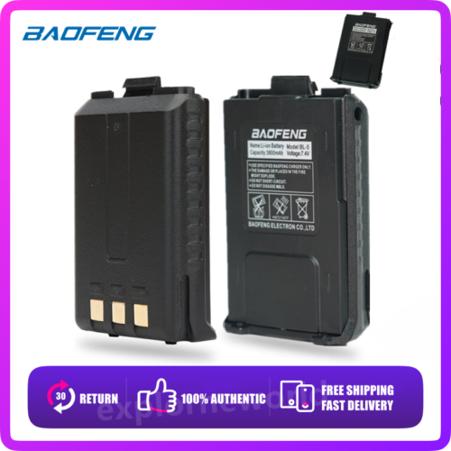 Original Baofeng 3800mAh Extended Battery for UV-5R UV5R Plus BF-8F Series Radio - Afbeelding 1 van 6