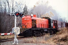 Vtg 1989 Train Slide 529 NH New Haven Engine Railroad Crossing X6S026