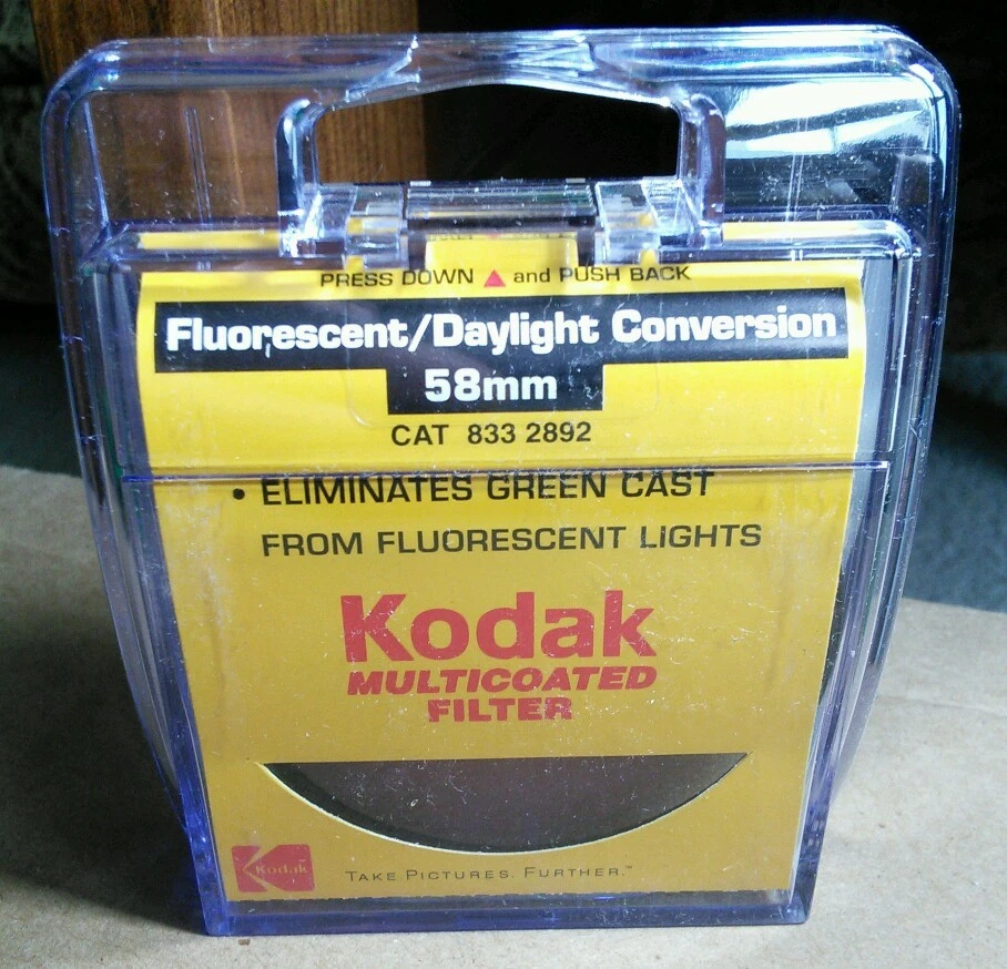 Kodak 58mm Fluorescent Daylight Conversion FLD Lens Filter FL-Day FL-D  - Image 2 of 4