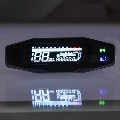 Universal Motorcycle Digital LCD Backlight Odometer Speedometer Tachometer Gauge - Picture 6 of 10