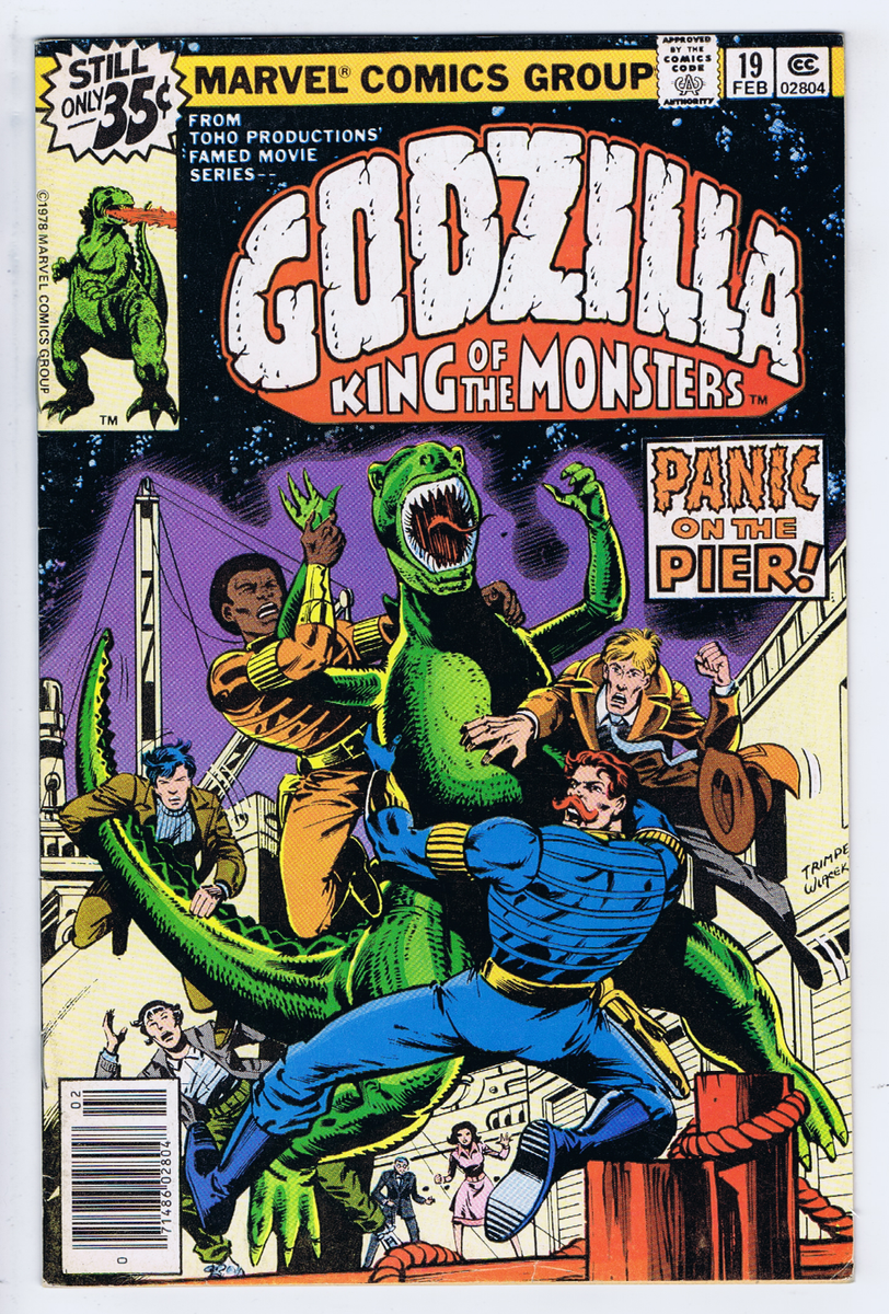 Godzilla King of the Monsters #19 Marvel 1979 Panic on the Pier