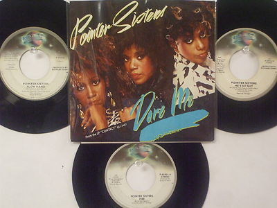   LOT OF4 ' THE POINTER SISTERS ' HIT 45's+1PS[Dare Me]  THE 70's&80's  