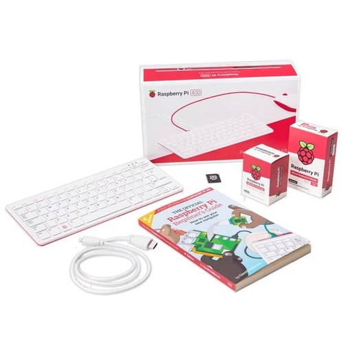 Raspberry Pi 400 (microSD, Broadcom BCM2711, 1.80 GHz, 4GB, US layout) Keyboard