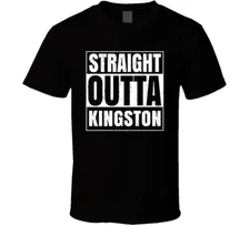 Straight Outta Kingston New York City Compton Parody Grunge T Shirt