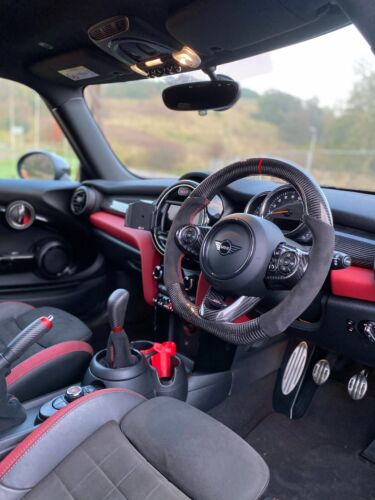Gen 3 F56 Carbon, Alcantara, red stitching and ring Steering wheel JCW Pro - Picture 2 of 6