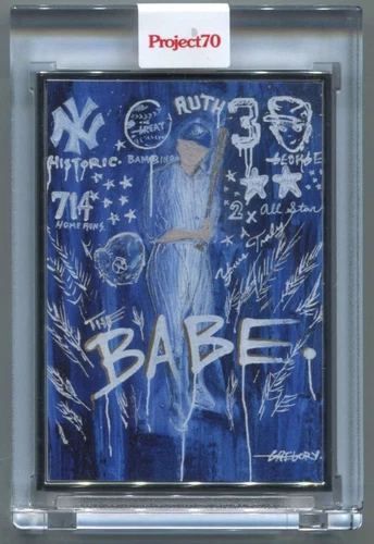 TOPPS PROJECT 70 SILVER ARTIST PROOF 471 BABE RUTH by GREGORY SIFF YANKEES 14/51