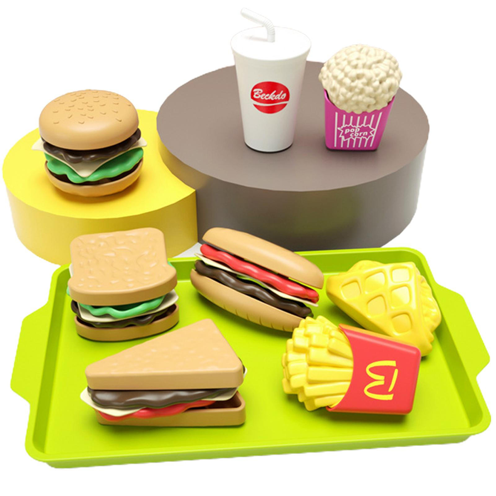 Hamburger Food Play set Pretend play kitchen toy food set for kids and