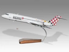 Boeing 717 Volotea Airlines Desk Wood Airplane New Model Large Scale 1/100
