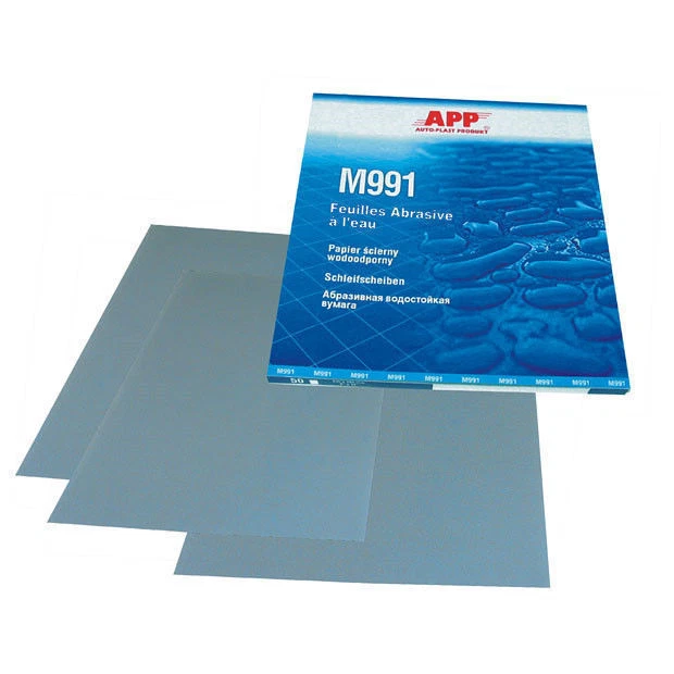 4 feuilles grain 3000 de papier abrasif pour poncer à l'eau format 230 x 280mm - Photo 1/1