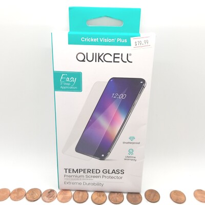 Cricket Vision Plus 2022 Tempered Glass SCREEN PROTECTOR accessory for phone NEW