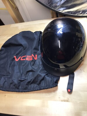 V5 VCAN MOTORCYCLE HELMET GLOSS BLACK XL 61-62 CM