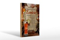 Holzschild Rezept 20X30Cm Zombie Zutaten Rum Grenadine Deko Schild Wooden Sign